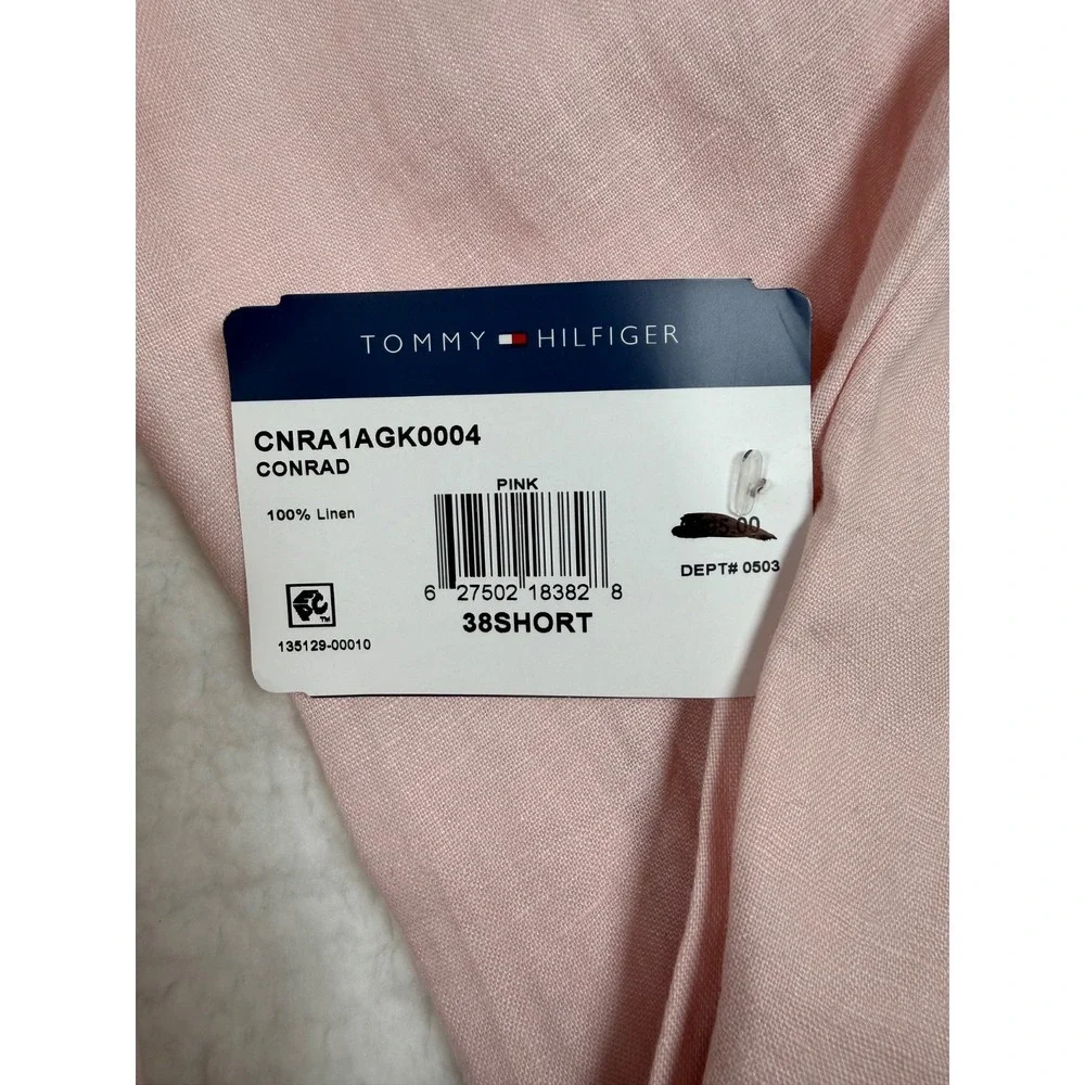 Tommy Hilfiger Men's 38S Linen Sport Coat Light Pink Conrad Blazer NWT $295